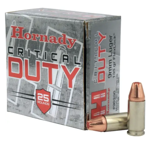 Hornady Critical Duty 9mm 135gr Flexlock x25 #902236